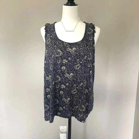 Lucky Brand Cotton Racerback Tank Top - Picture 1 of 9